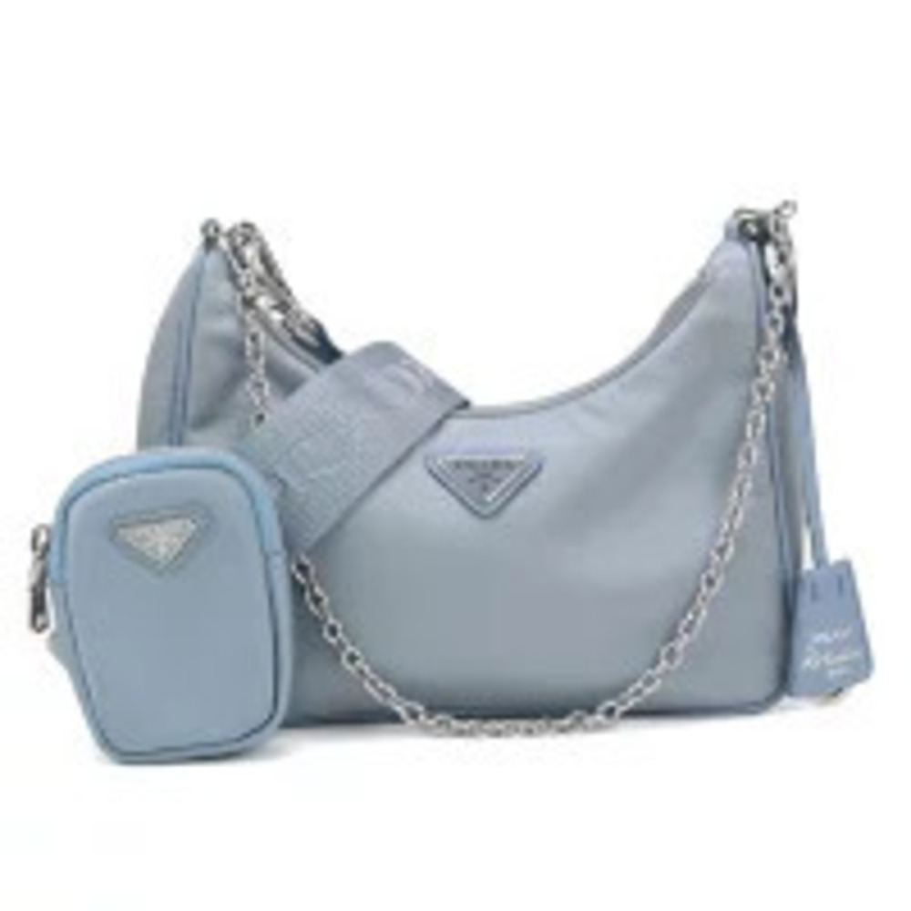 Prada Shoulder Bag Blue Crossbody